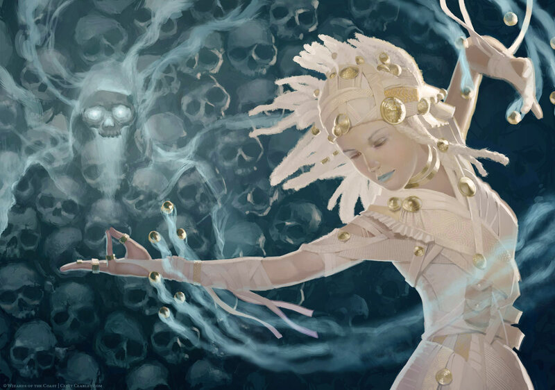 Woman in White Costume — Dramatic, Digital Art