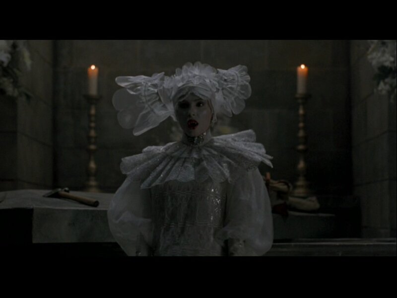 Woman in White Costume — Dramatic, Night