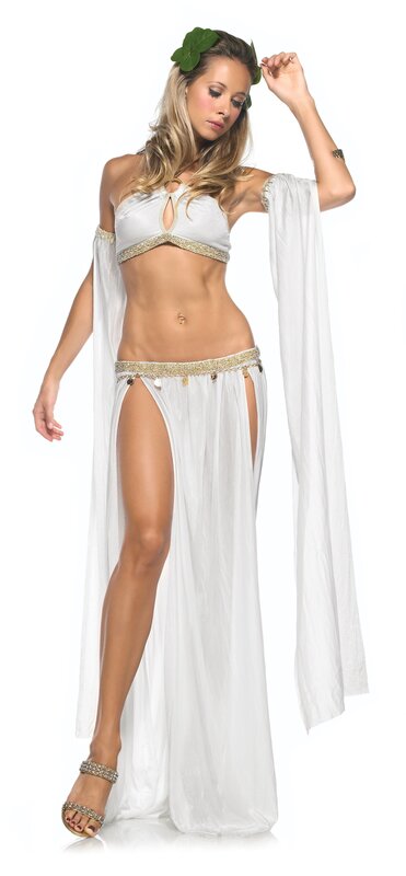 woman in white costume