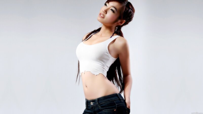 woman in white crop top