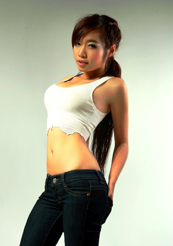 woman in white crop top
