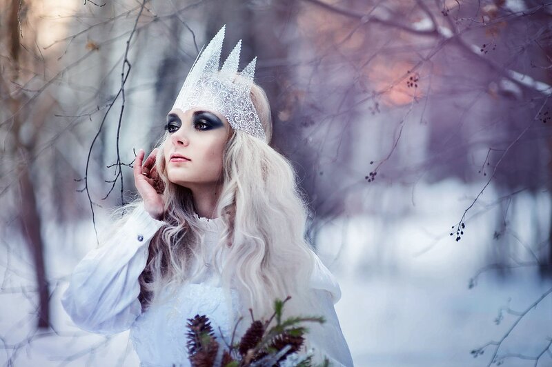 Woman in White Crown