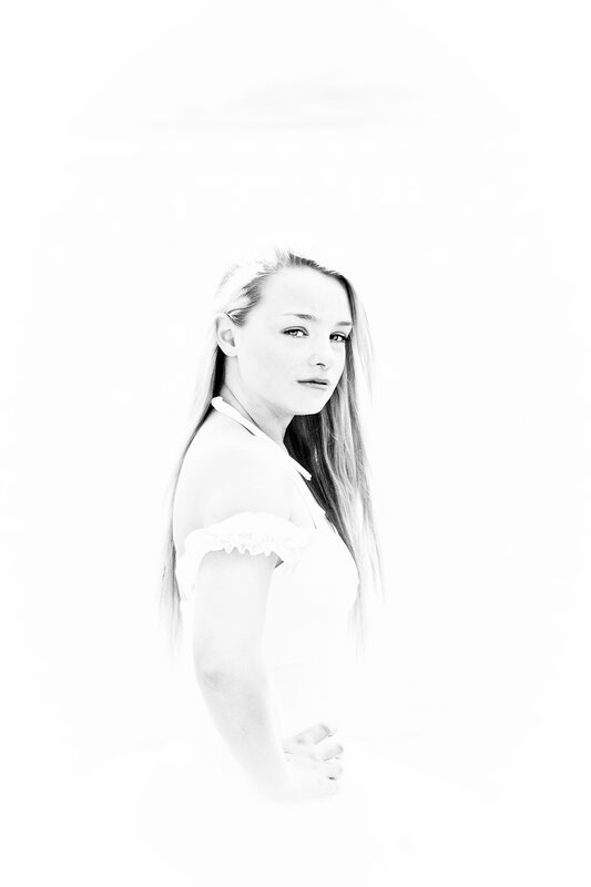 woman in white dress