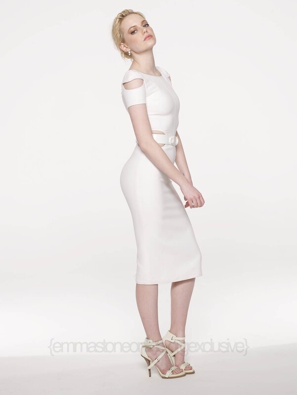 woman in white dress
