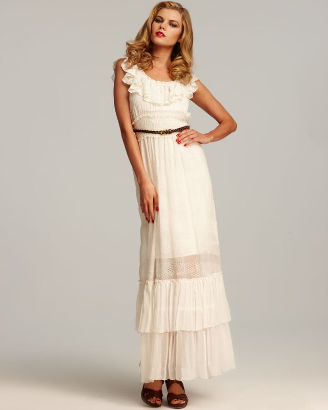 woman in white dress