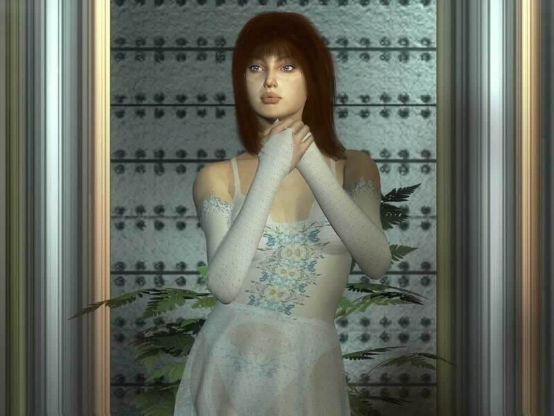 woman in white dress