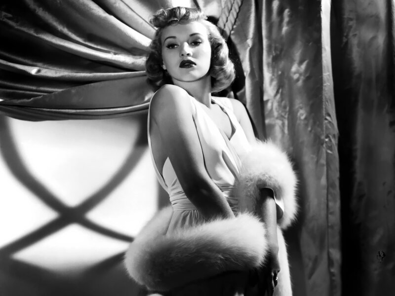 Woman in White Dress — Black, Dramatic, Photograph, Fur Stole