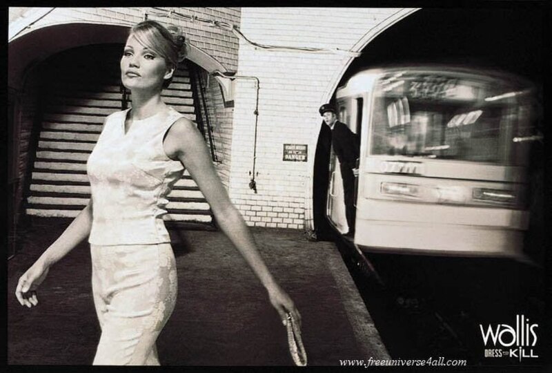 Woman in White Dress — Black, Dramatic, Photograph, Train