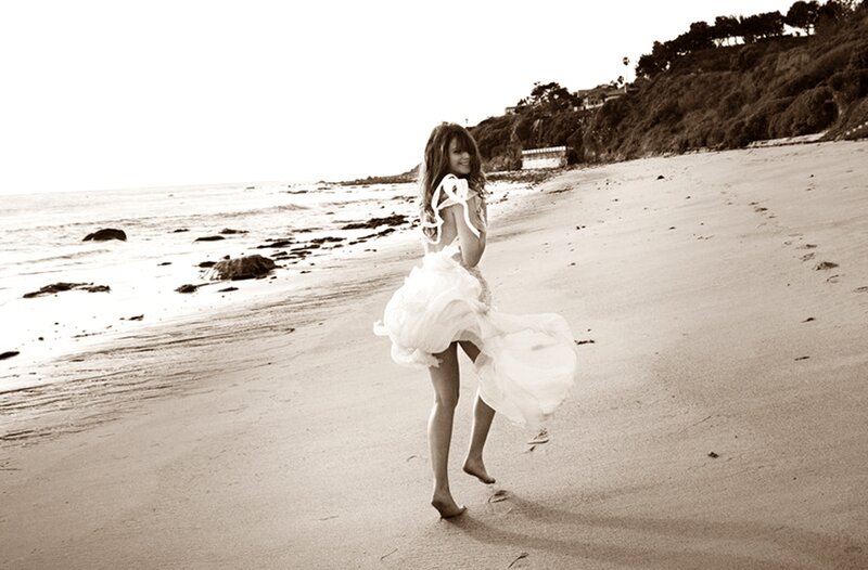 Woman in White Dress — Brown, Serene, Afternoon