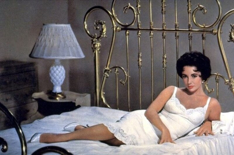 Woman in White Dress — Calm, Photograph, Bed