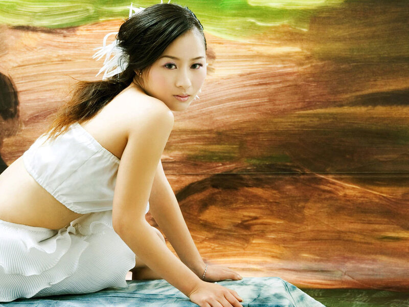 Woman in White Dress — Calm, Photograph, Hair Accessory