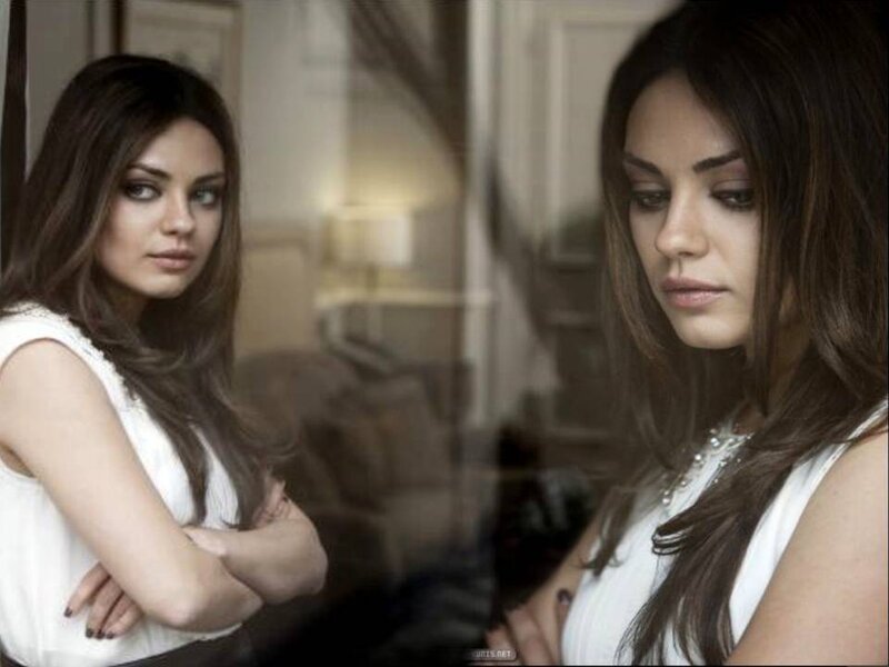 Woman in White Dress — Contemplative, Photograph, Mirror