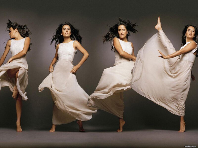 woman in white dress dancing