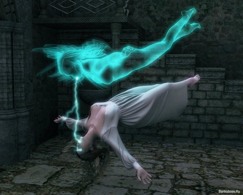 Woman in White Dress — Dramatic, Digital Art, Ghost