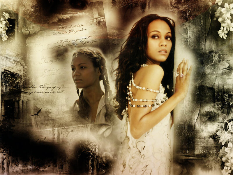 Woman in White Dress — Dramatic, Illustration, Pearl Necklace