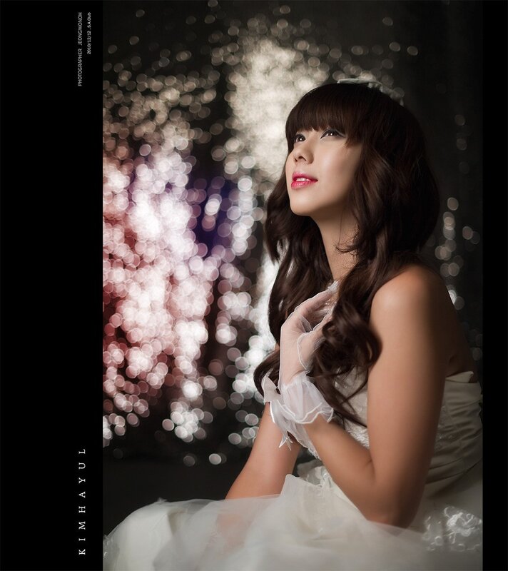 Woman in White Dress — Dramatic, Night, Photograph, Gloves