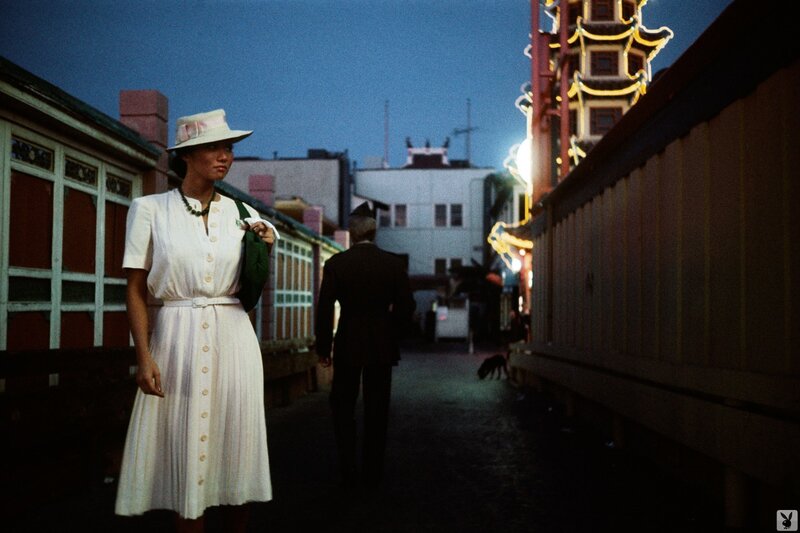Woman in White Dress — Dramatic, Night, Photograph, Man