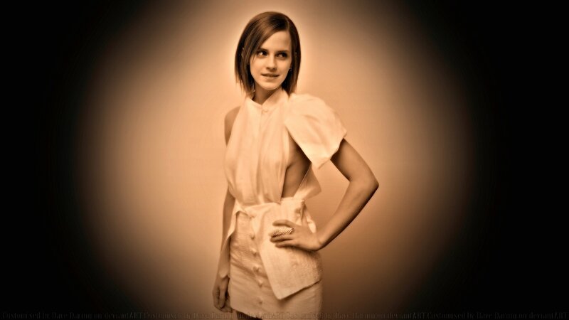 Woman in White Dress — Dramatic, Photograph, Hand on Hip
