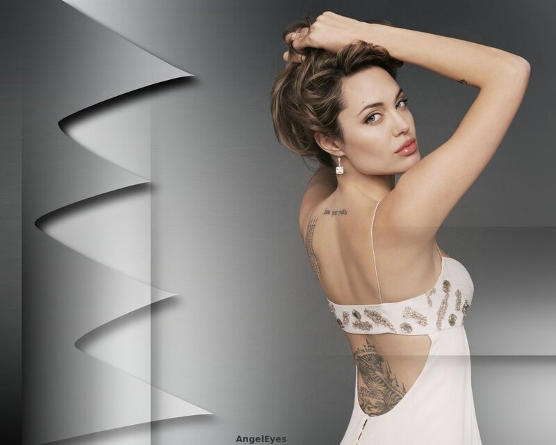 Woman in White Dress — Dramatic, Photograph, Tattoos