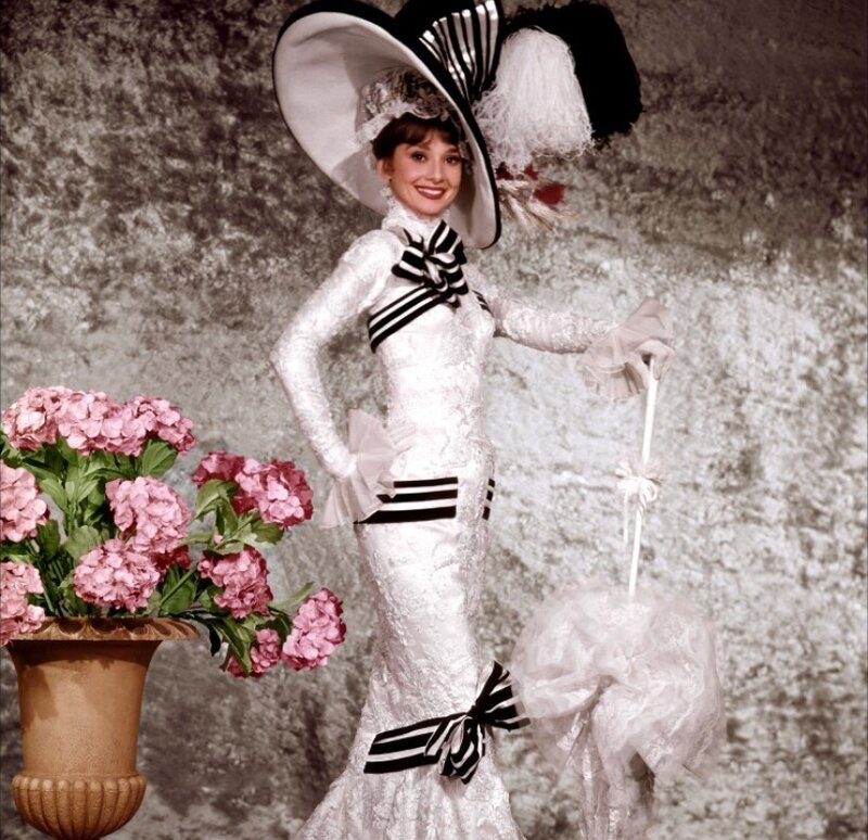 Woman in White Dress — Elegant, Photograph, Hat
