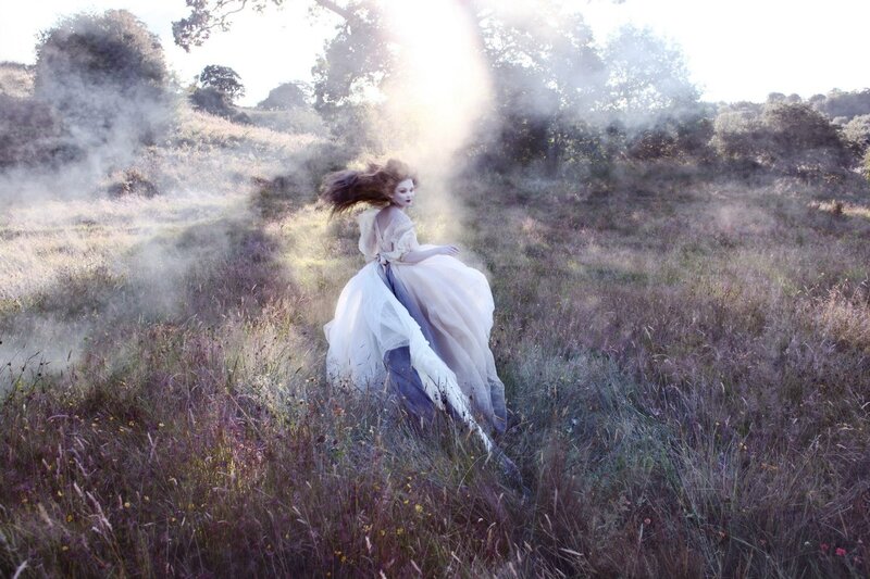 Woman in White Dress — Ethereal, Afternoon
