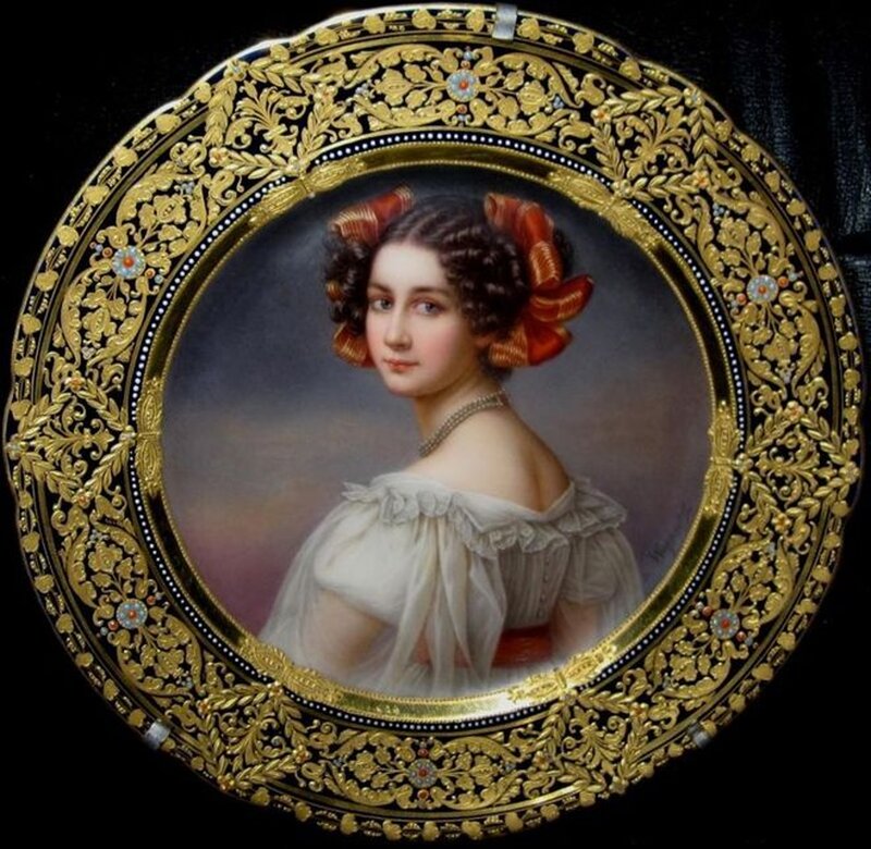 Woman in White Dress — Formal, Painting