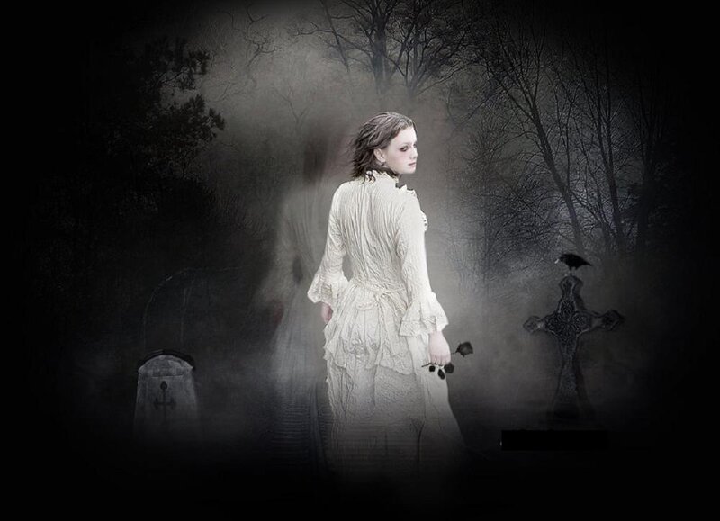 Woman in White Dress — Haunting