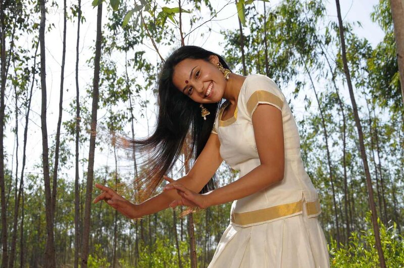 Woman in White Dress — Joyful, Afternoon, Photograph, Forest