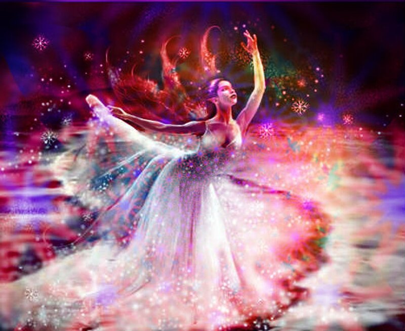 Woman in White Dress — Magical, Digital Art
