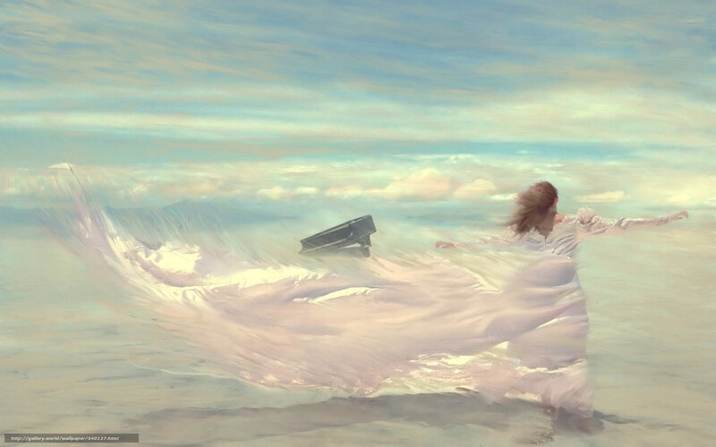 woman in white dress on beach