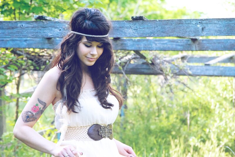 woman in white dress outdoors