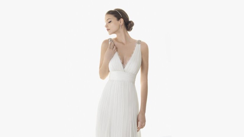 Woman in White Dress — Photograph, Earrings