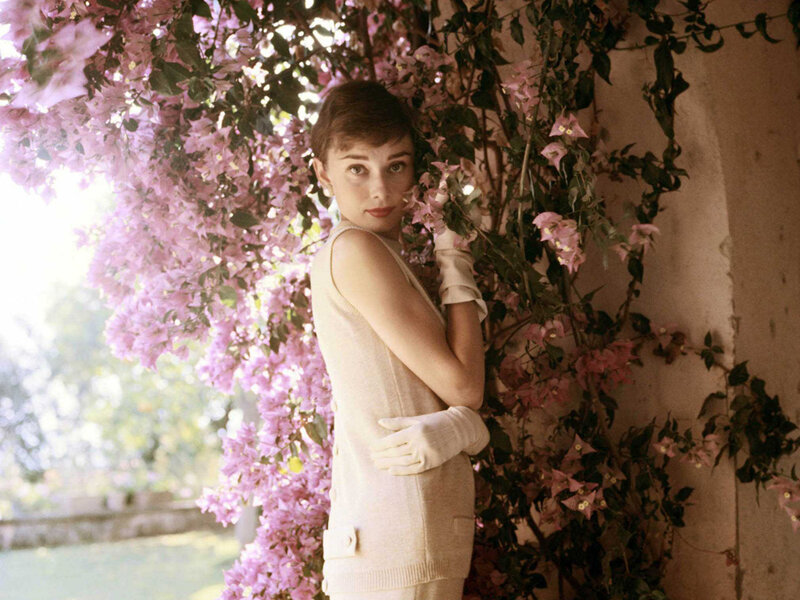 Woman in White Dress — Pink, Serene, Afternoon