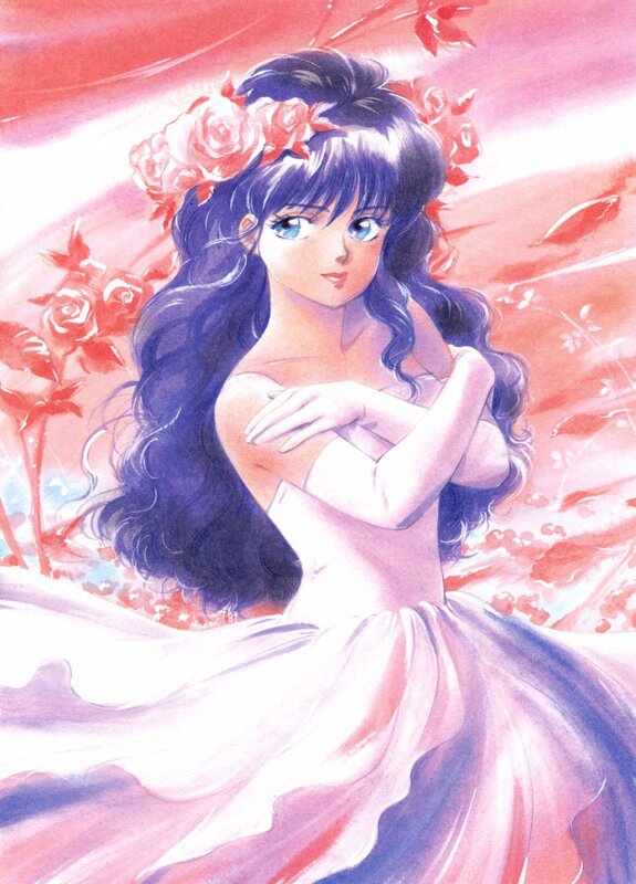 Woman in White Dress — Red, Serene, Manga