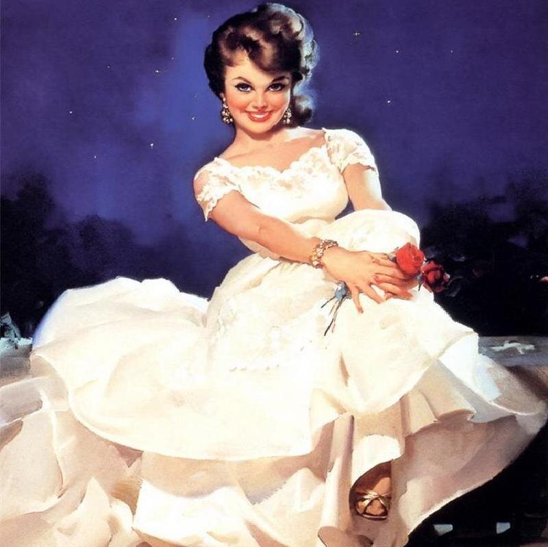 Woman in White Dress — Romantic