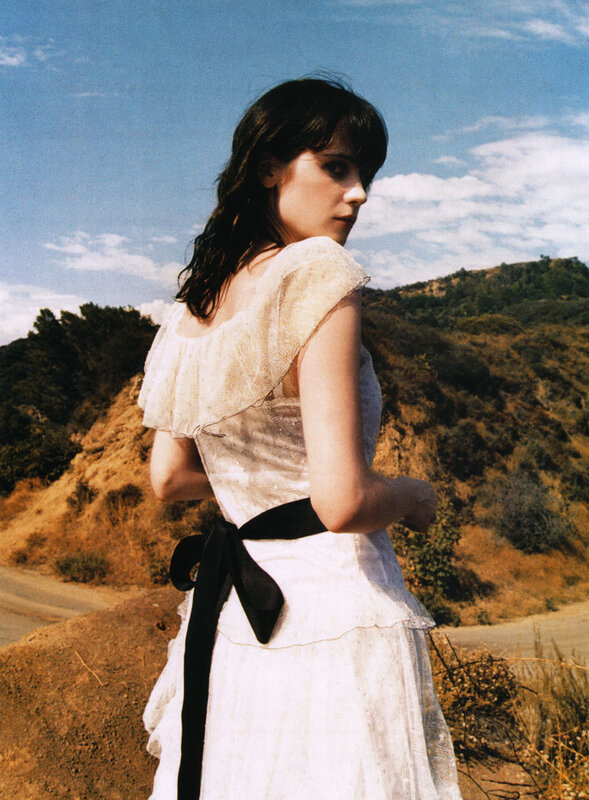 Woman in White Dress — Serene, Afternoon, Photograph, Hills