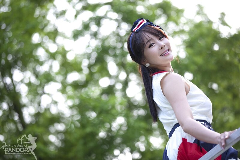 Woman in White Dress — Serene, Afternoon, Photograph, Trees, Headband
