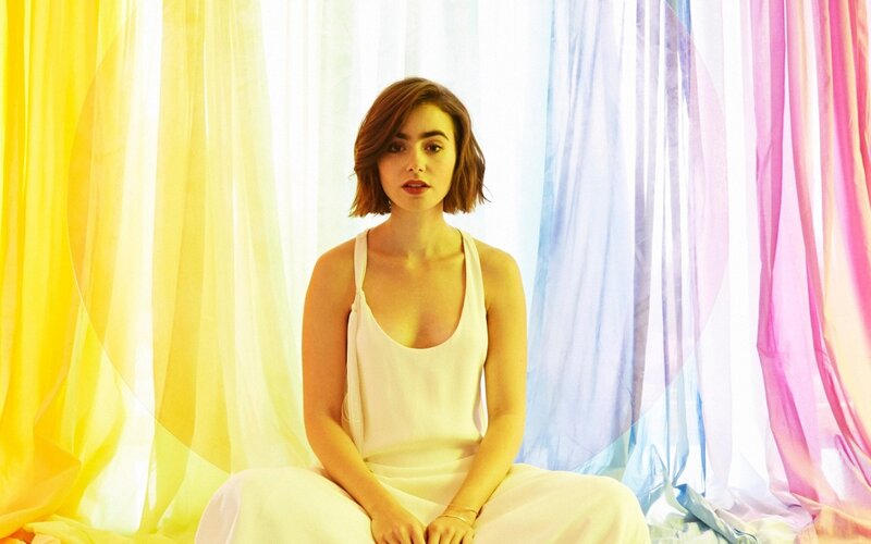 Woman in White Dress — Serene, Photograph, Curtains