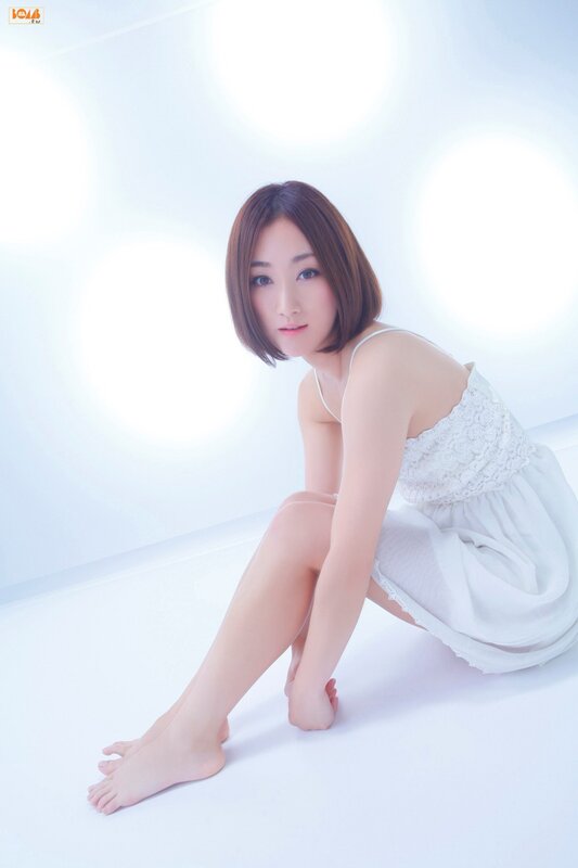 Woman in White Dress — Serene, Photograph, Floor, Light, Blue