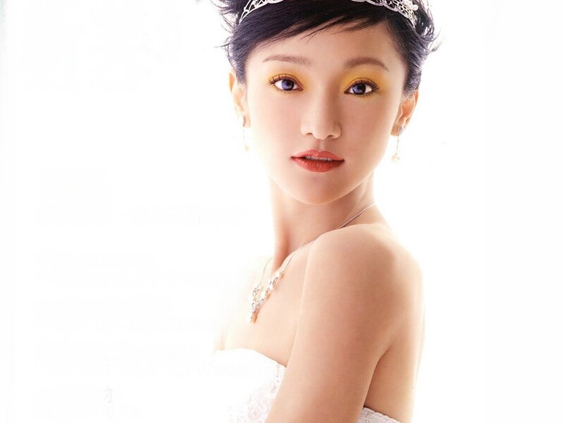 Woman in White Dress — Serene, Photograph, Tiara