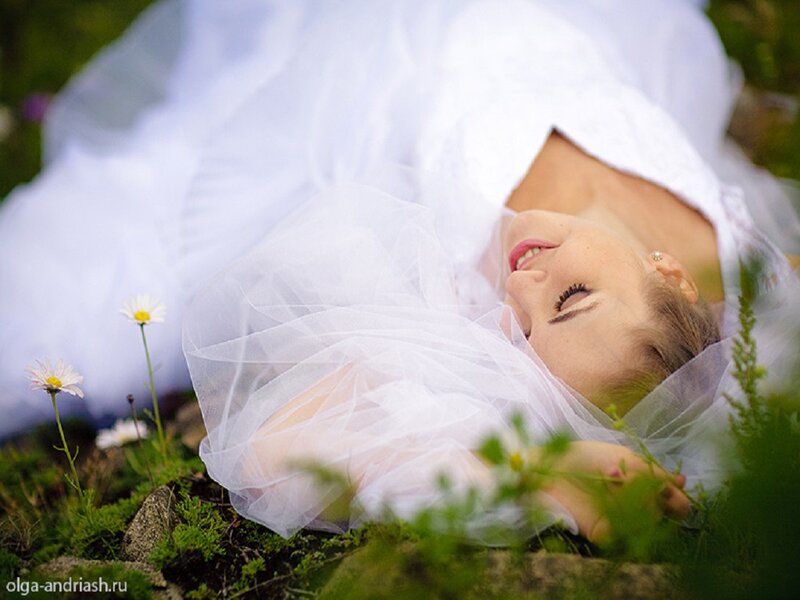 Woman in White Dress — Serene, Spring, Photograph, Daisies