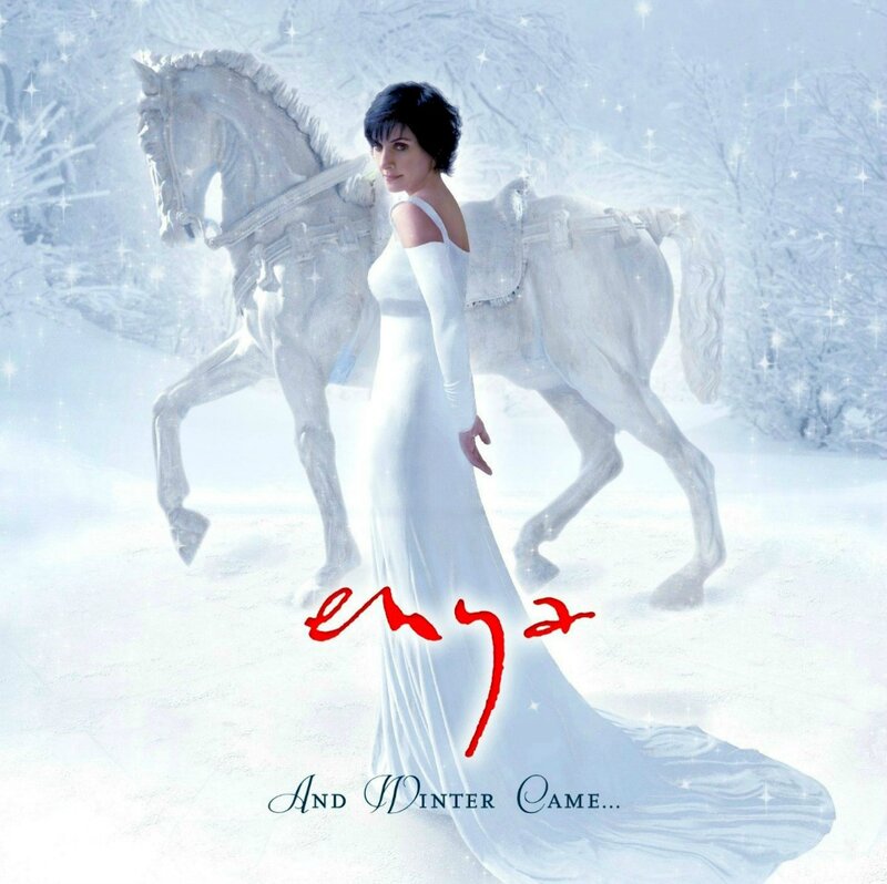 Woman in White Dress — Serene, Winter, Illustration