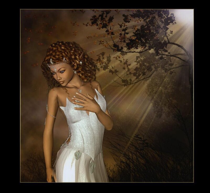 woman in white dress under tree