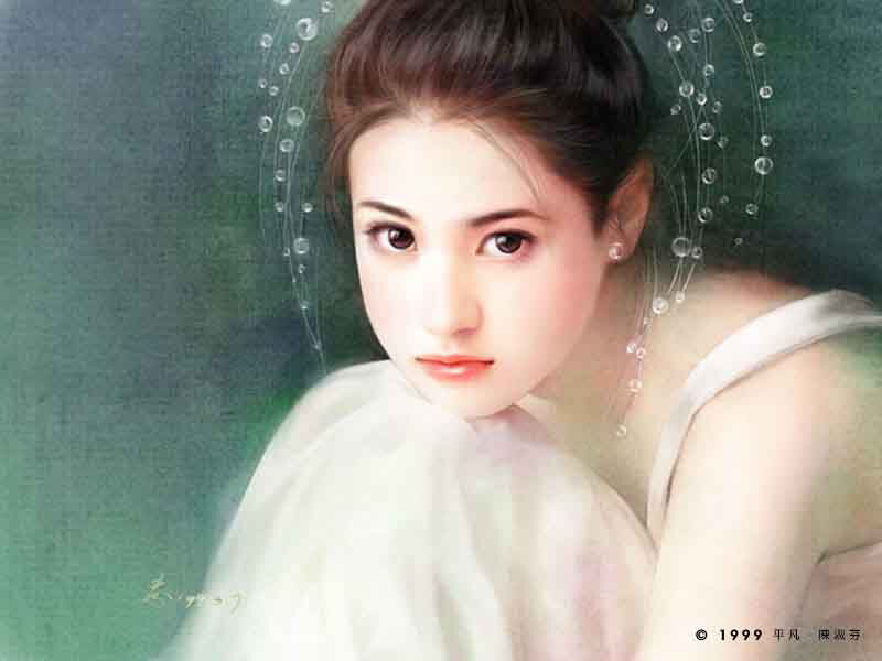 woman in white dress with bubbles