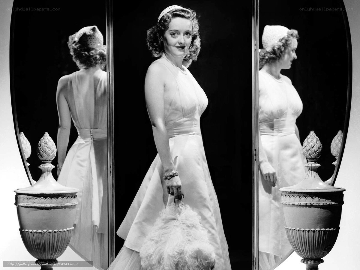 Woman in white dress with mirrors