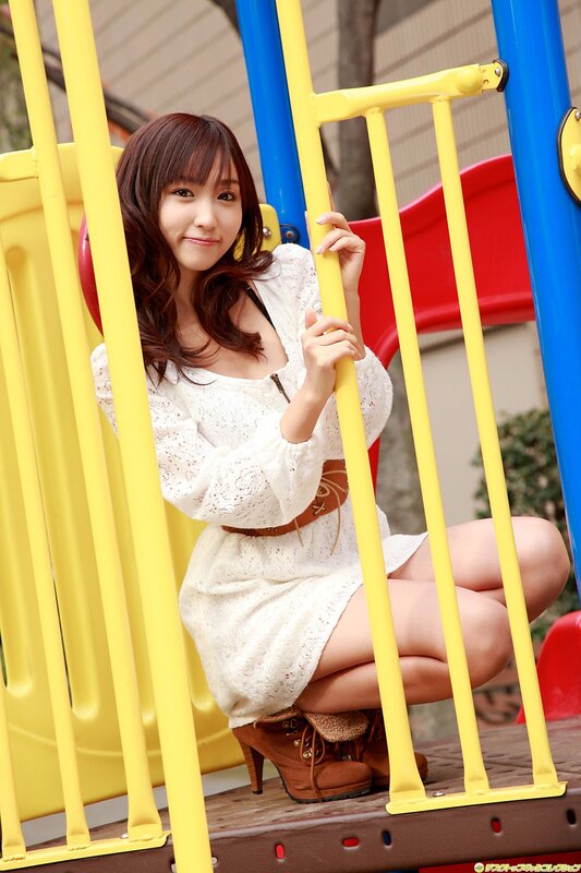 Woman in White Dress — Yellow, Casual