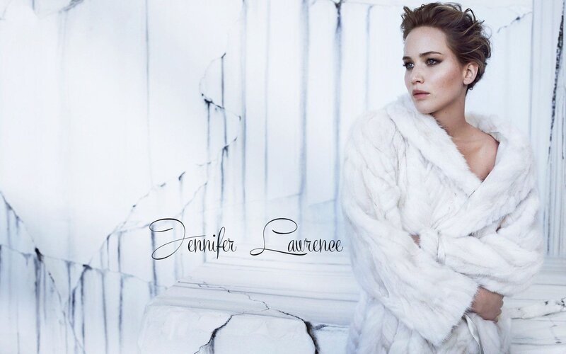 Woman in White Fur Coat — Dramatic, Photograph, Fur Coat, Cracked Wall, Text