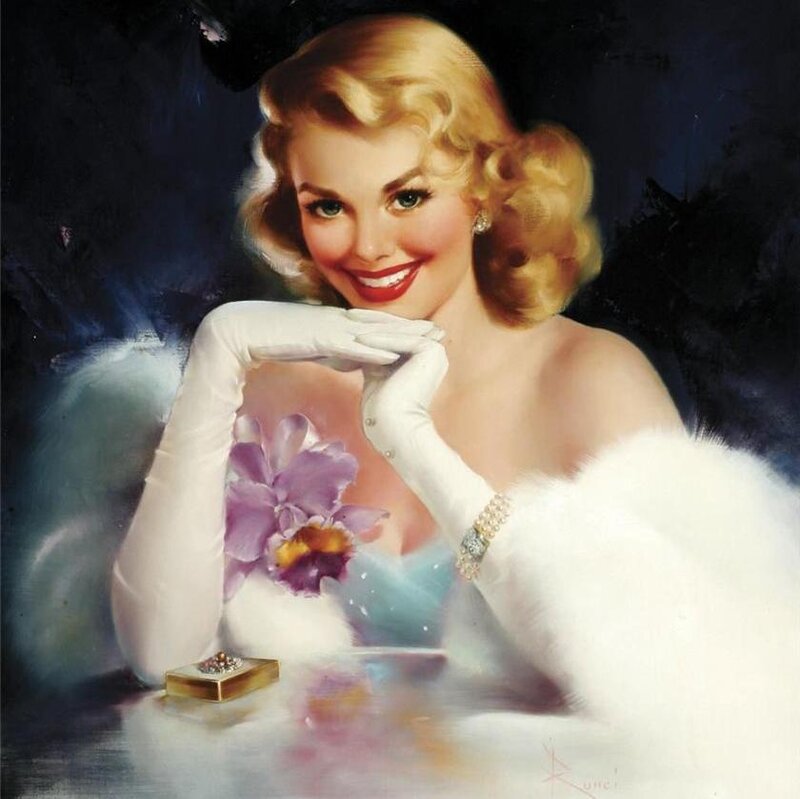Woman in White Gloves — Dramatic