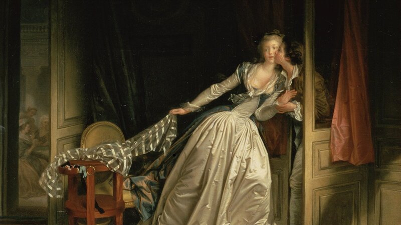 Woman in White Gown — Dramatic, Painting, Man