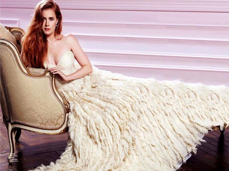 Woman in White Gown — Dramatic, Photograph, Armchair
